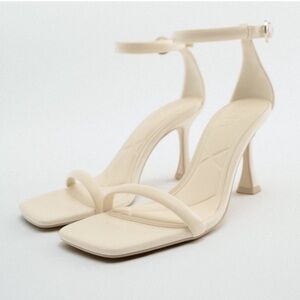 Zara cream sandals